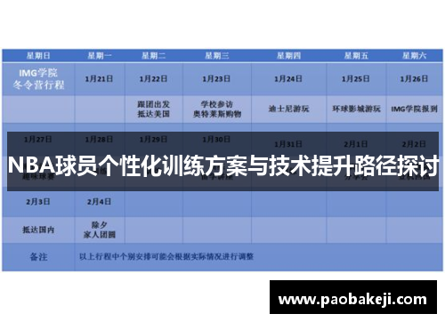 NBA球员个性化训练方案与技术提升路径探讨